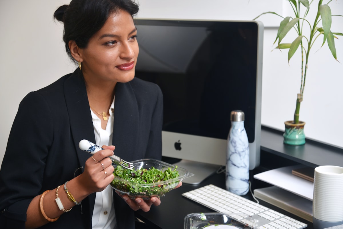 Fresh nutritious food preparation and healthy ingredients